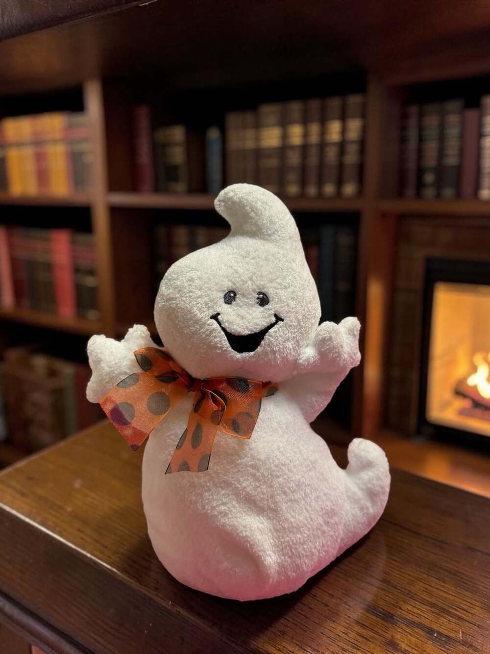 TY Tylux Pluffies Ghost Halloween Cutie! 2008